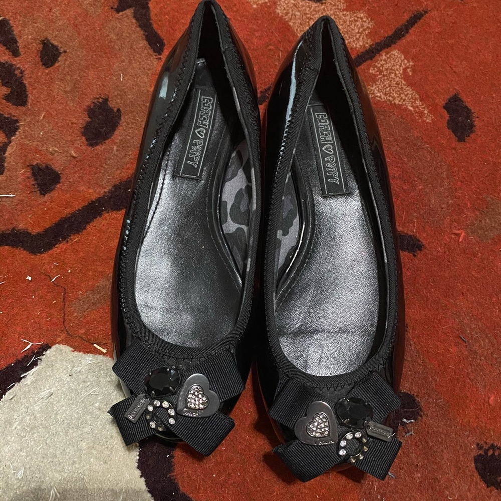 Coach poppy flats. Size 6